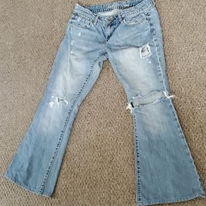 Ripped American Eagle Jeans (Flare/Bootcut)